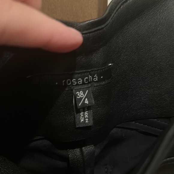 Leather leggings in black - Picture 3 of 4